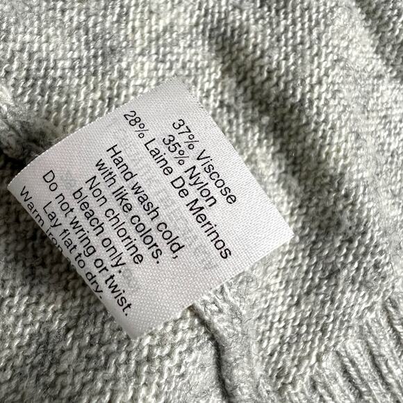 J. Crew Factory Cardigan Grey Open Front Long Sleeve Knit Womens XS Neutral - Picture 8 of 11